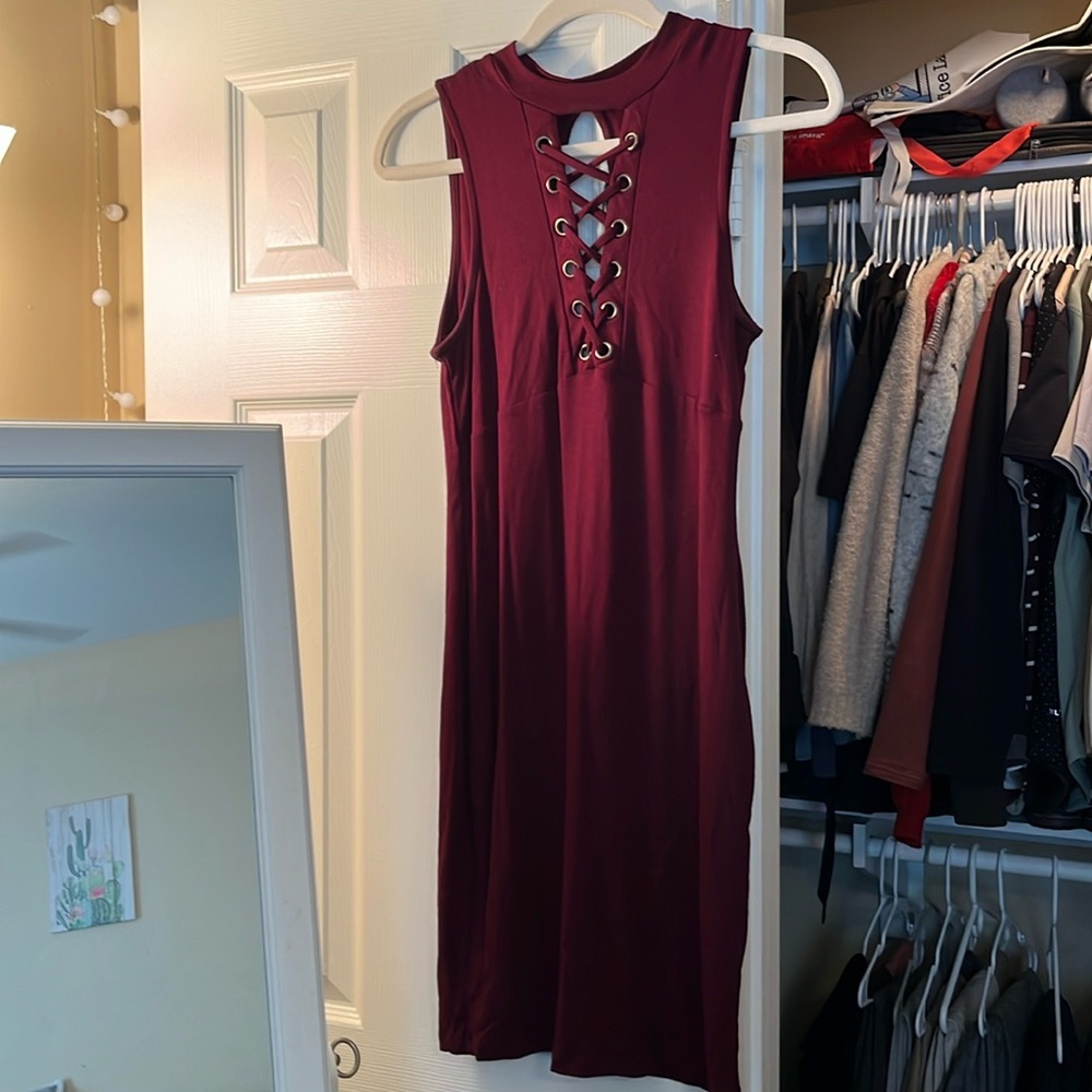 Purple Sleeveless Dress